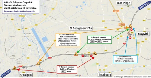 Des perturbations de circulation à prévoir sur l'A16 dès dimanche !