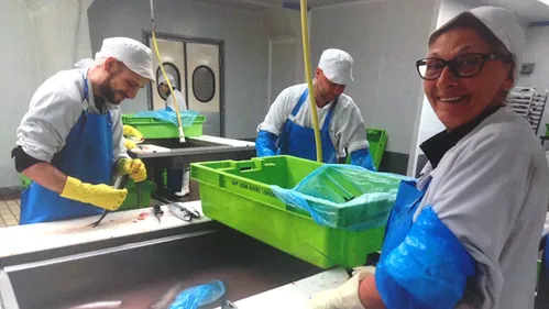 L'association "Le Panier de la Mer" récupère le poisson invendu...