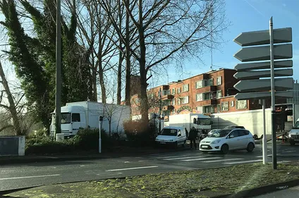 Les manèges remplacent les voitures, rue de la Cunette à Dunkerque