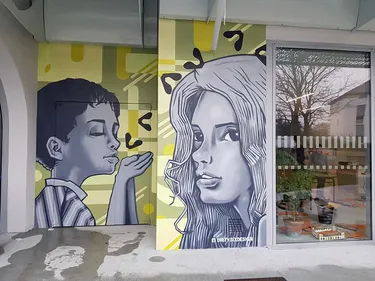 Une fresque pour représenter la transmission et les valeurs de la...