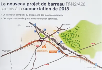 La Sanef présente un nouvel aménagement pour relier le RN42 à l’A26