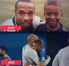 Thierry Henry et Kylian Mbappé : les retrouvailles !