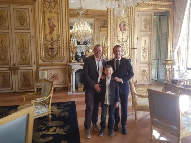 Pablo, un jeune Grand-Synthois de 12 ans a rencontré Emmanuel Macron