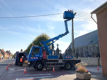 Les services d’Enedis à pied d’œuvre à Looberghe !