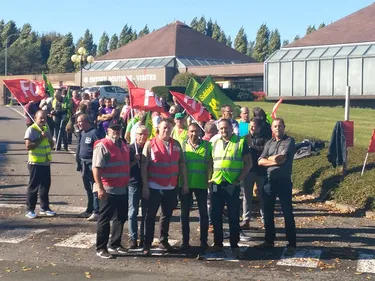 Une quarantaine de salariés mobilisés pour le troisième débrayage à...