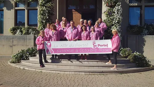 La ville se pare de rose contre le cancer du sein
