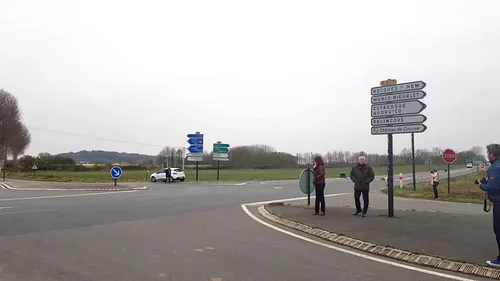 Un giratoire en construction au niveau de Zouafques pour sécuriser...