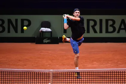 Lucas Pouille avec Amélie Mauresmo