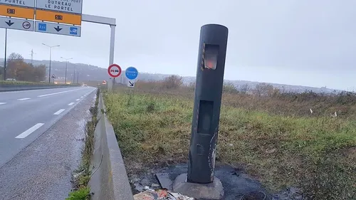 Le radar de la rocade A16/Port incendié