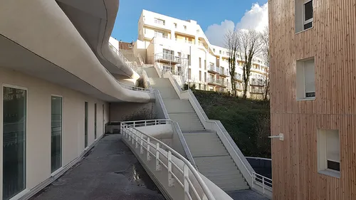 Les escaliers des Terrasses de la Falaise, la nouveauté de l’Urban...