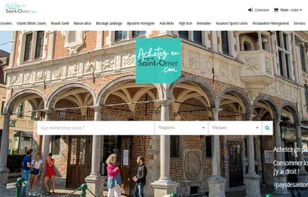 Acheter en ligne pour soutenir le commerce local avec la plateforme...