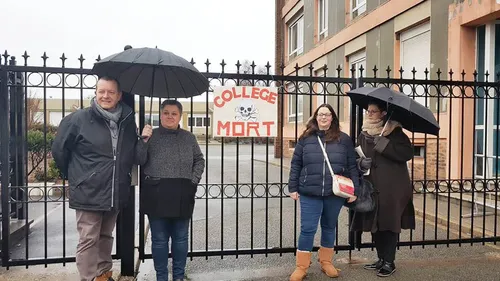 A St Pol sur Mer, 10 élèves en classe ce matin au collège Robespierre