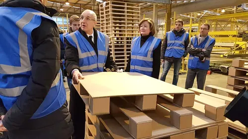 Visite de la ministre en charge des affaires européennes hier
