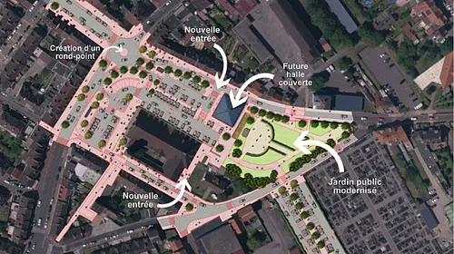 La ville modernise son jardin public, avant la création d’un marché...