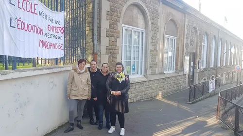Opération "école morte" à l'école maternelle Florian ce vendredi