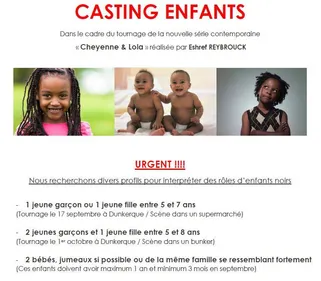 Un casting très urgent !