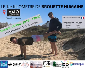 La première course de brouettes humaines aura lieu à Malo