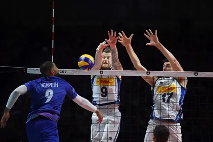 Les volleyeurs Français en demie de l'Euro