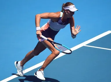 Kristina Mladenovic en finale du double en Australie