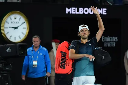 Lucas Pouille prend position sur le tenue de l'open d'Australie