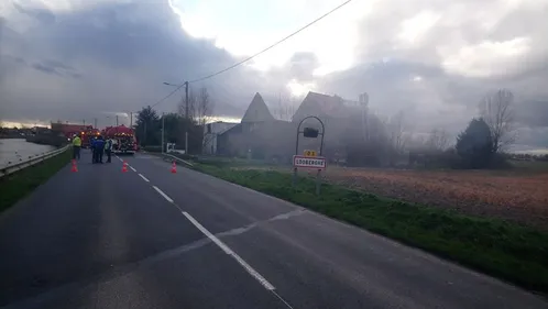 Looberghe : un incendie détruit une habitation route de Bergues