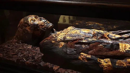 On vous présente Ounnout, la momie dorée d’Antinoé, à découvrir au...