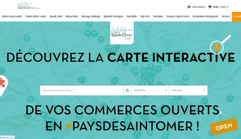 La plateforme de vente en ligne "achetezenpaysdesaintomer"...