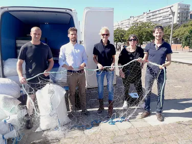 Des filets bio à bord du Nereides II