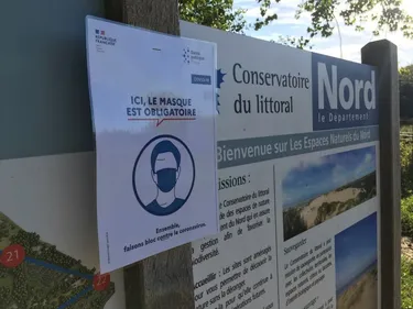 Masque obligatoire pour se promener dans les dunes