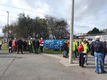 Des salariés de l’entreprise O.M.S sont en grève