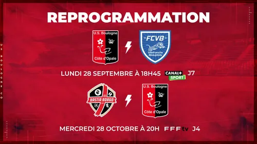 Quelques changements dans le calendrier de l'USBCO