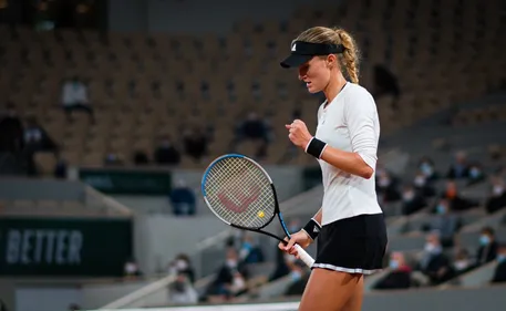 Kristina Mladenovic en finale du double à Roland Garros