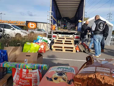 Enorme succès pour la collecte des bikers pour les sinistrés de la...