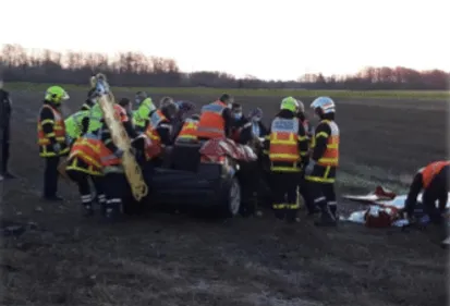 Un accident impressionnant et très grave à Thiembronne