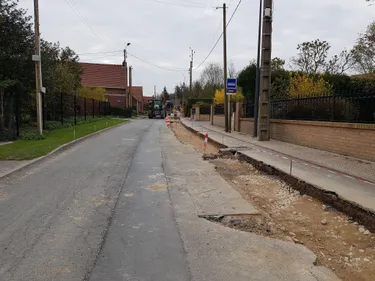 A Campagne-lès-Wardrecques, la rue de Baudringhem en travaux pour...