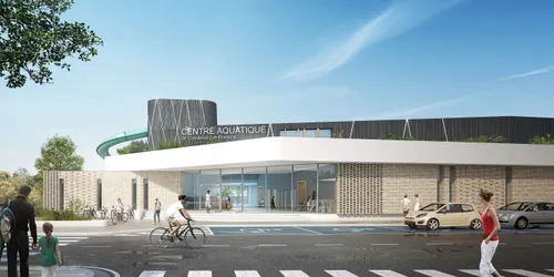 La nouvelle piscine se dévoile petit à petit