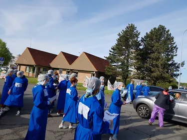 Le service de réanimation en grève à l’Hôpital d’Helfaut ce matin