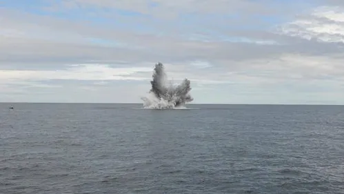 Une explosion en mer ce mercredi au large de nos côtes