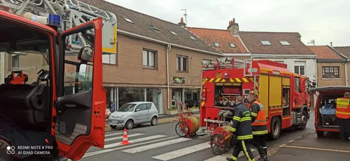 Des fumées impressionnantes dans le centre-ville