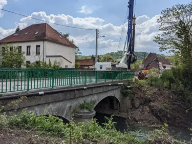 Le pont de la rue Mendès-France est en travaux à Wizernes