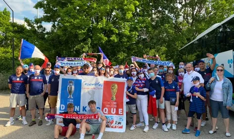 Les supporters Nordistes derrière l’équipe de France partout en...