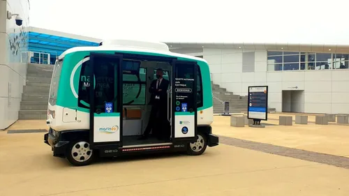 La navette sans chauffeur de retour tout l'été entre le port et...