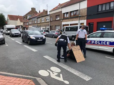 En plein milieu d'une rue pour lutter contre le réchauffement...