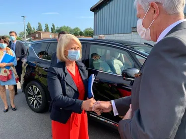 Brigitte Bourguignon en visite dans la région