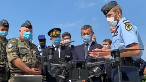 Gérald Darmanin à la rencontre des forces de l'ordre