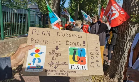 Les enseignants dans la rue pour plus de moyens