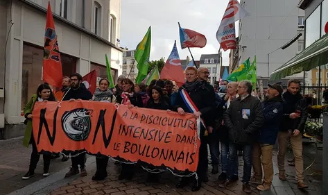 Une centaine de manifestants mobilisés contre le projet Pure Salmon