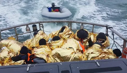 78 personnes récupérées en mer au large de la Côte d'Opale