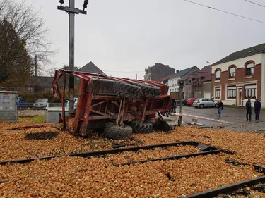 Suite de l'accident à Bavinchove, le trafic de train interrompu...