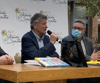 Bernard Thévenet en visite à Grande-Synthe